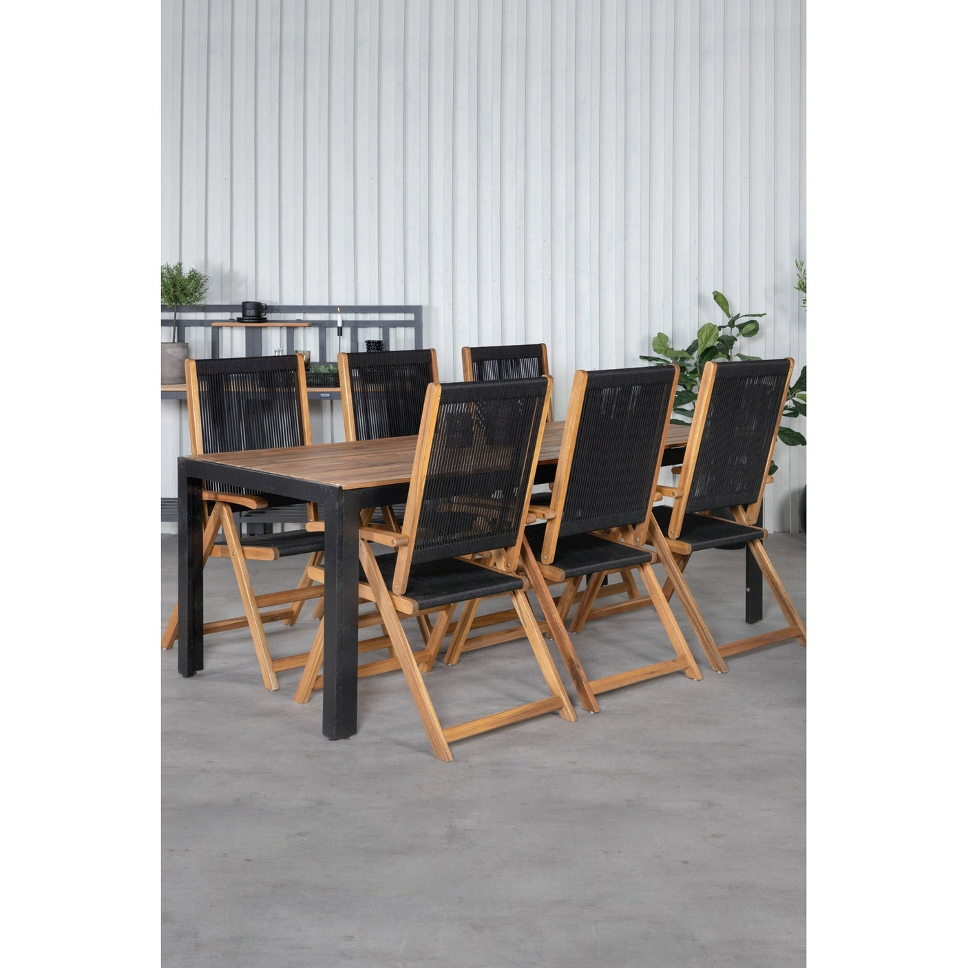 Bois spisebord 205*90cm + Little John stol Venture Design Spisegruppe