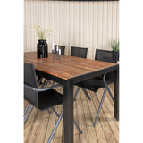 Bois Spisebord 205*90cm + Alina spisestoler Venture Design Spisegruppe