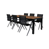 Bois Spisebord 205*90cm + Alina spisestoler Venture Design Spisegruppe