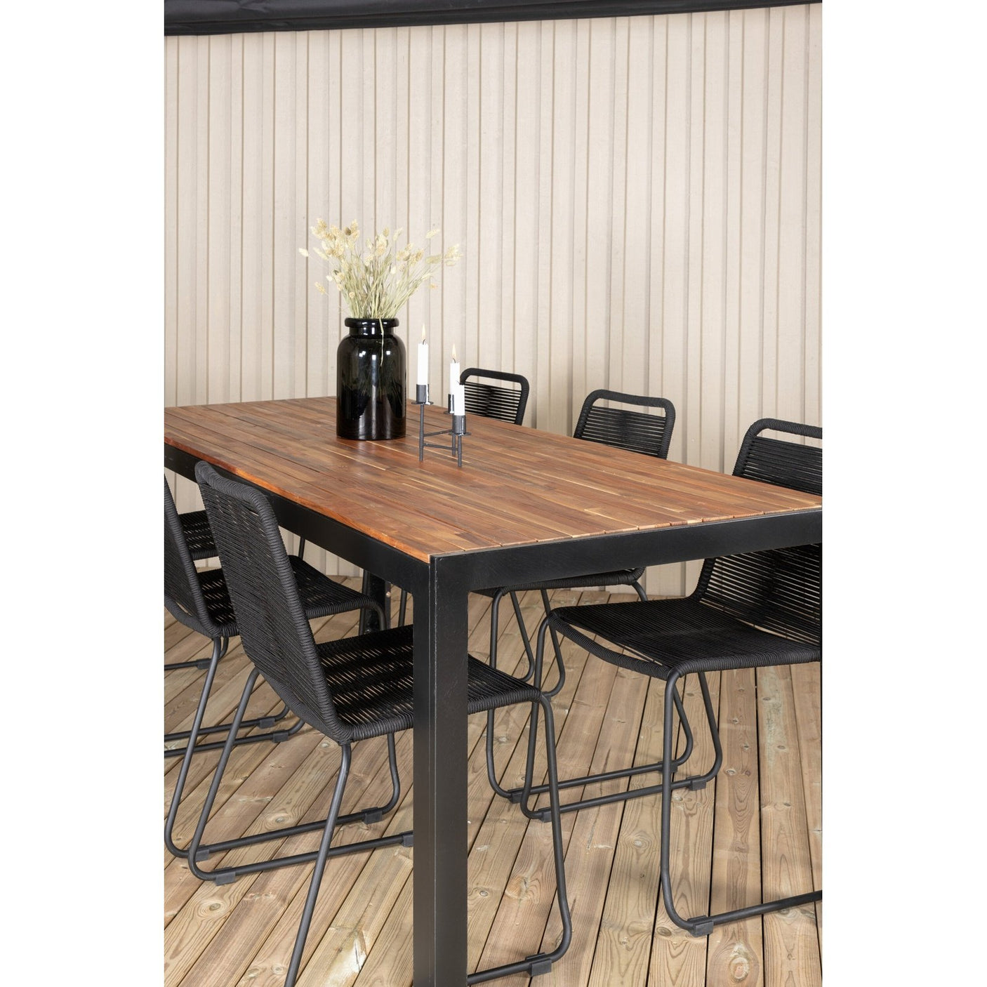 Bois Spisebord 205*90cm + Lindos Venture Design Spisegruppe
