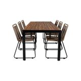 Bois Spisebord 205*90cm + Lindos Venture Design Spisegruppe