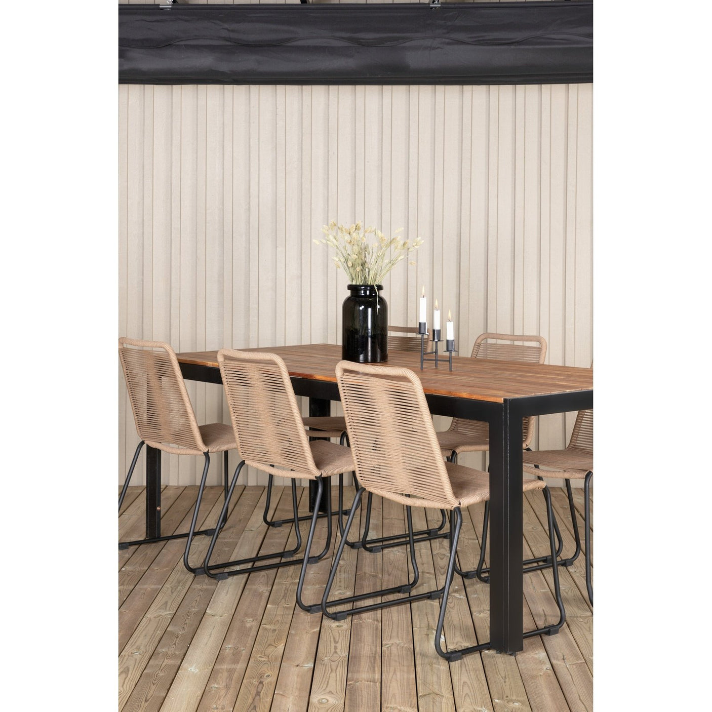 Bois Spisebord 205*90cm + Lindos Venture Design Spisegruppe
