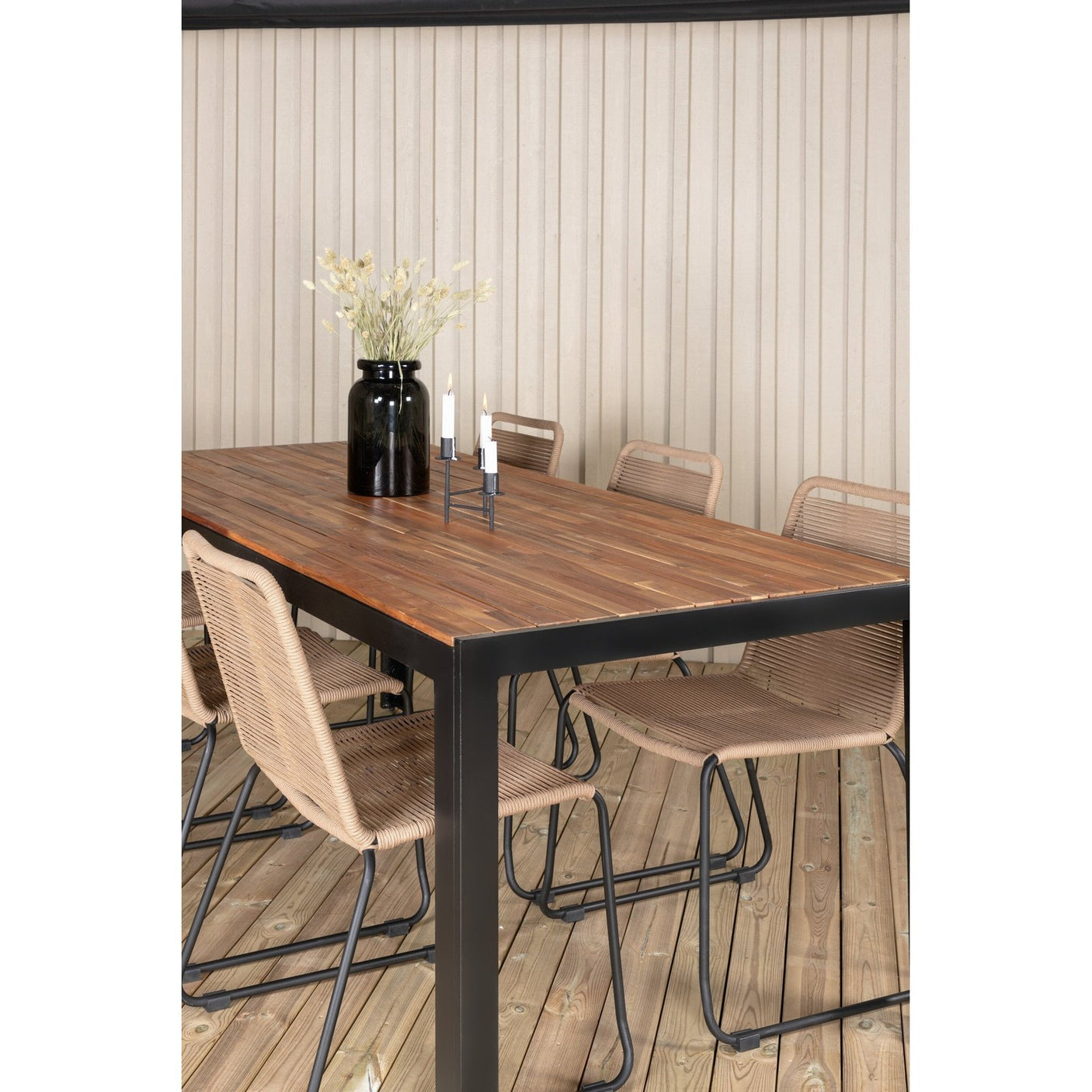 Bois Spisebord 205*90cm + Lindos Venture Design Spisegruppe