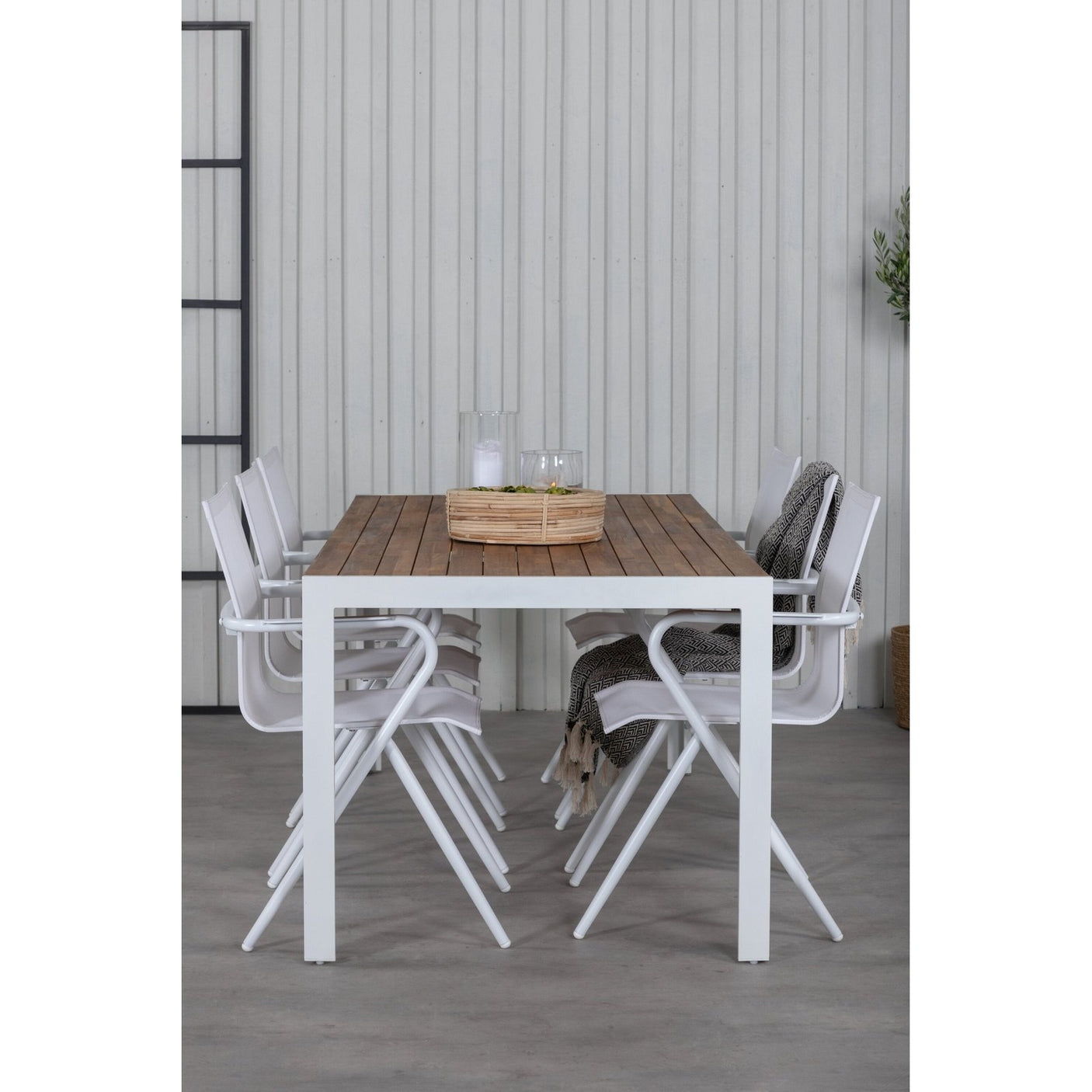 Bois Spisebord 205*90cm + Alina spisestoler Venture Design Spisegruppe