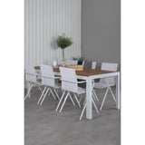 Bois Spisebord 205*90cm + Alina spisestoler Venture Design Spisegruppe