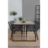 Texas Spisebord 200*100 + Dallas spisestoler Venture Design Spisegruppe