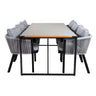 Texas Spisebord 200*100 + Virya spisestoler Venture Design Spisegruppe
