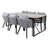 Texas Spisebord 200*100 + Virya spisestoler Venture Design Spisegruppe