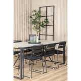 Texas spisebord 200*100 + Lina spisestoler Venture Design Spisegruppe