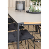 Texas spisebord 200*100 + Lina spisestoler Venture Design Spisegruppe