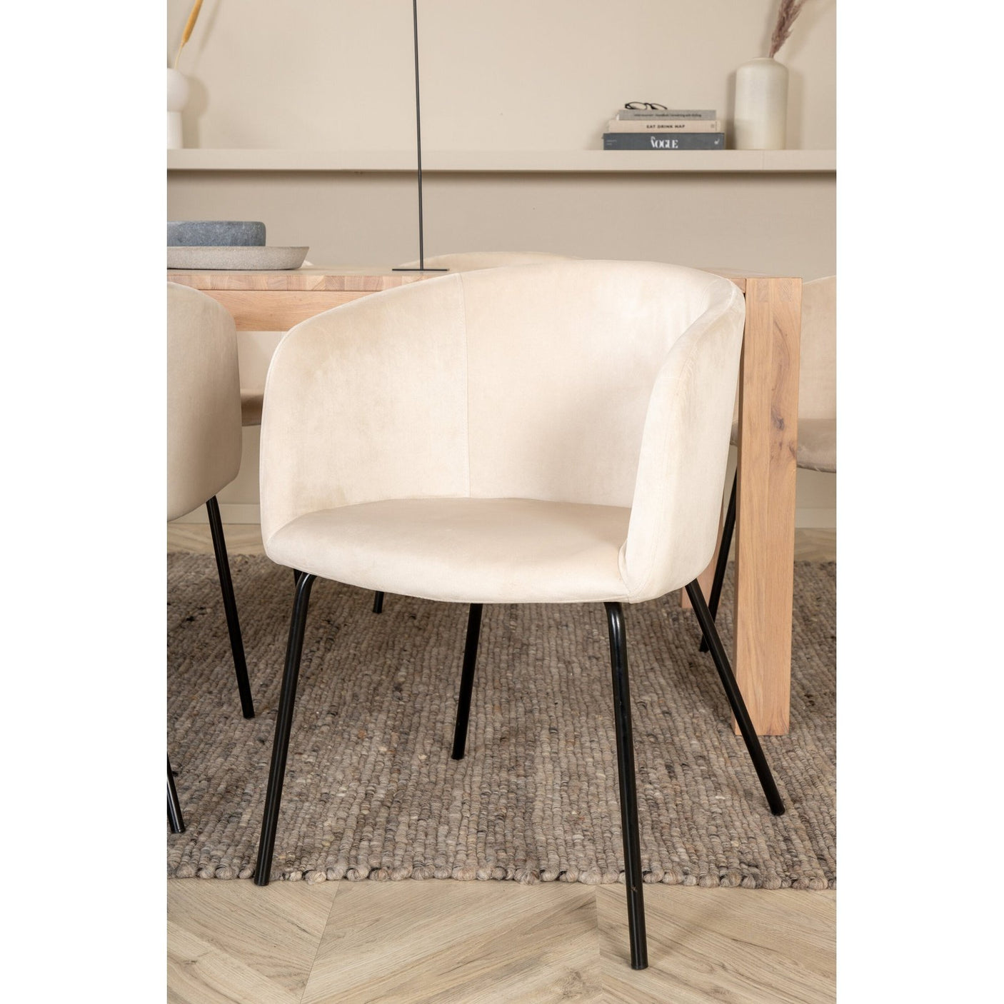 Slider Extention Table 170 +40 +40cm + Berit stol Venture Design Spisegruppe