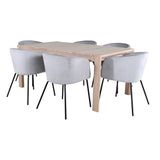 Slider Extention Table 170 +40 +40cm + Berit stol Velvet Venture Design Spisegruppe