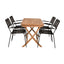 Kenya Spisebord 120*70*H75 + Lindos Lenestol Venture Design Spisegruppe
