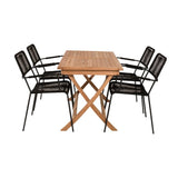 Kenya Spisebord 120*70*H75 + Lindos Lenestol Venture Design Spisegruppe