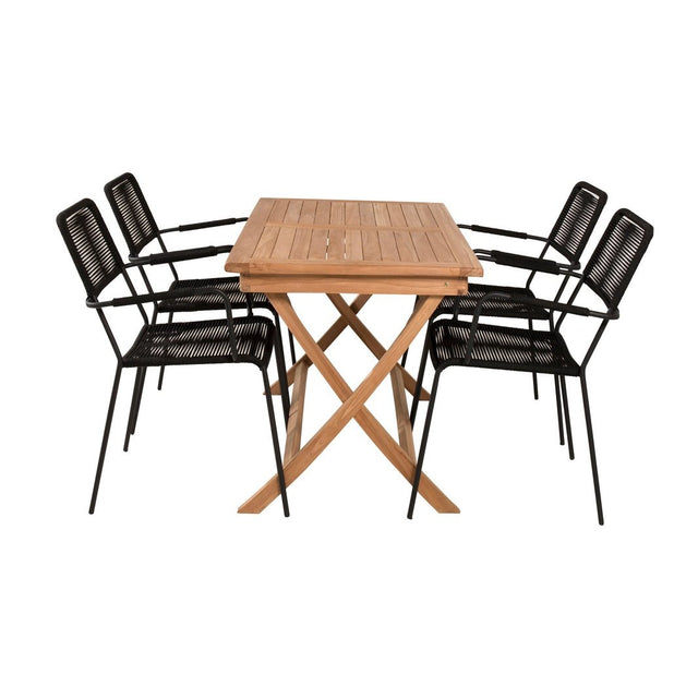 Kenya Spisebord 120*70*H75 + Lindos Lenestol Venture Design Spisegruppe