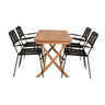 Kenya Spisebord 120*70*H75 + Lindos Lenestol Venture Design Spisegruppe