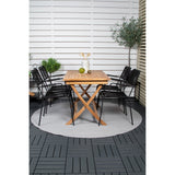 Kenya Spisebord 120*70*H75 + Lindos Lenestol Venture Design Spisegruppe