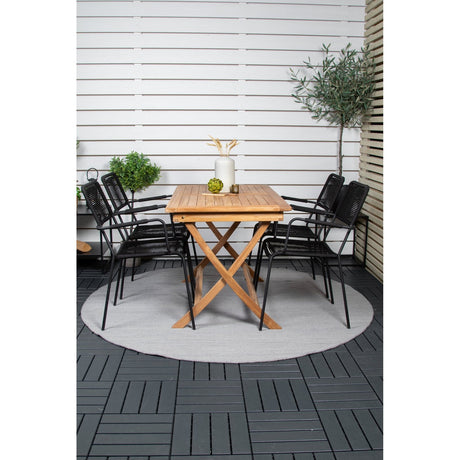 Kenya Spisebord 120*70*H75 + Lindos Lenestol Venture Design Spisegruppe