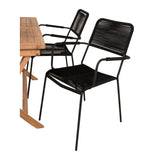 Kenya Spisebord 120*70*H75 + Lindos Lenestol Venture Design Spisegruppe