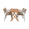 Kenya Spisebord 120*70*H75 + Lindos Lenestol Venture Design Spisegruppe