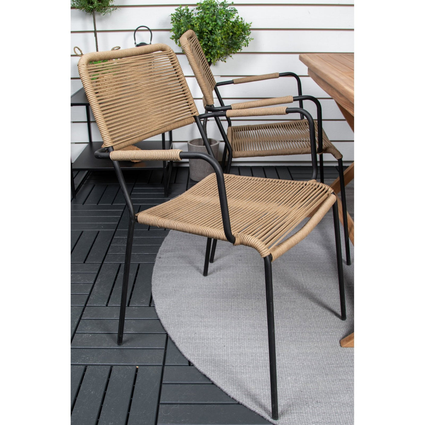 Kenya Spisebord 120*70*H75 + Lindos Lenestol Venture Design Spisegruppe