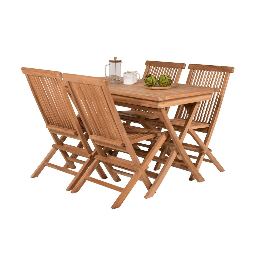 Kenya Spisebord 120*70*H75 + Kenya stoler u/armstøtte Venture Design Spisegruppe