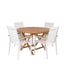 Kenya Rundt Spisebord ø120cm + Texas stoler / Venture Design Spisegruppe