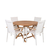 Kenya Rundt Spisebord ø120cm + Texas stoler / Venture Design Spisegruppe