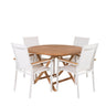 Kenya Rundt Spisebord ø120cm + Texas stoler / Venture Design Spisegruppe