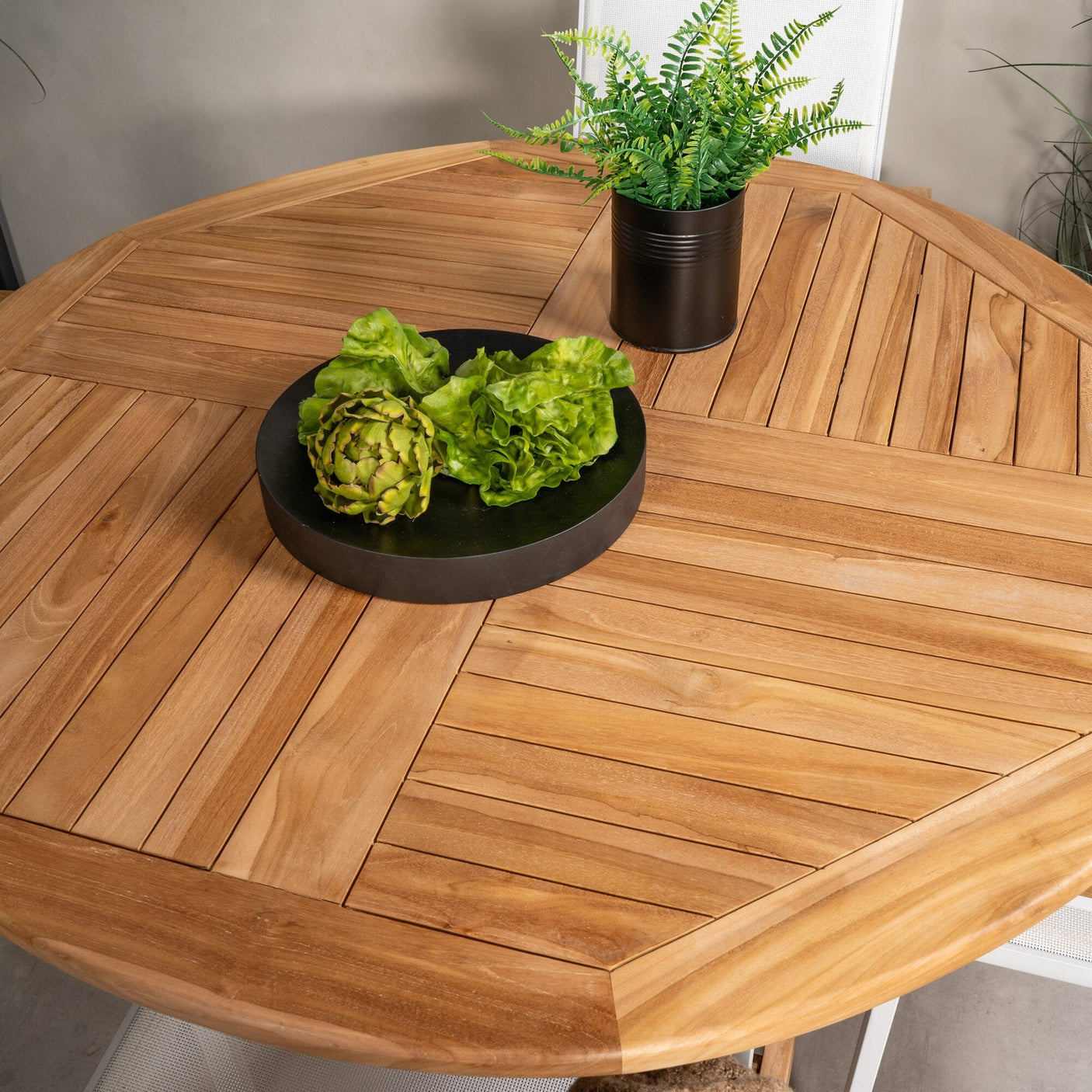 Kenya Rundt Spisebord ø120cm + Texas stoler / Venture Design Spisegruppe