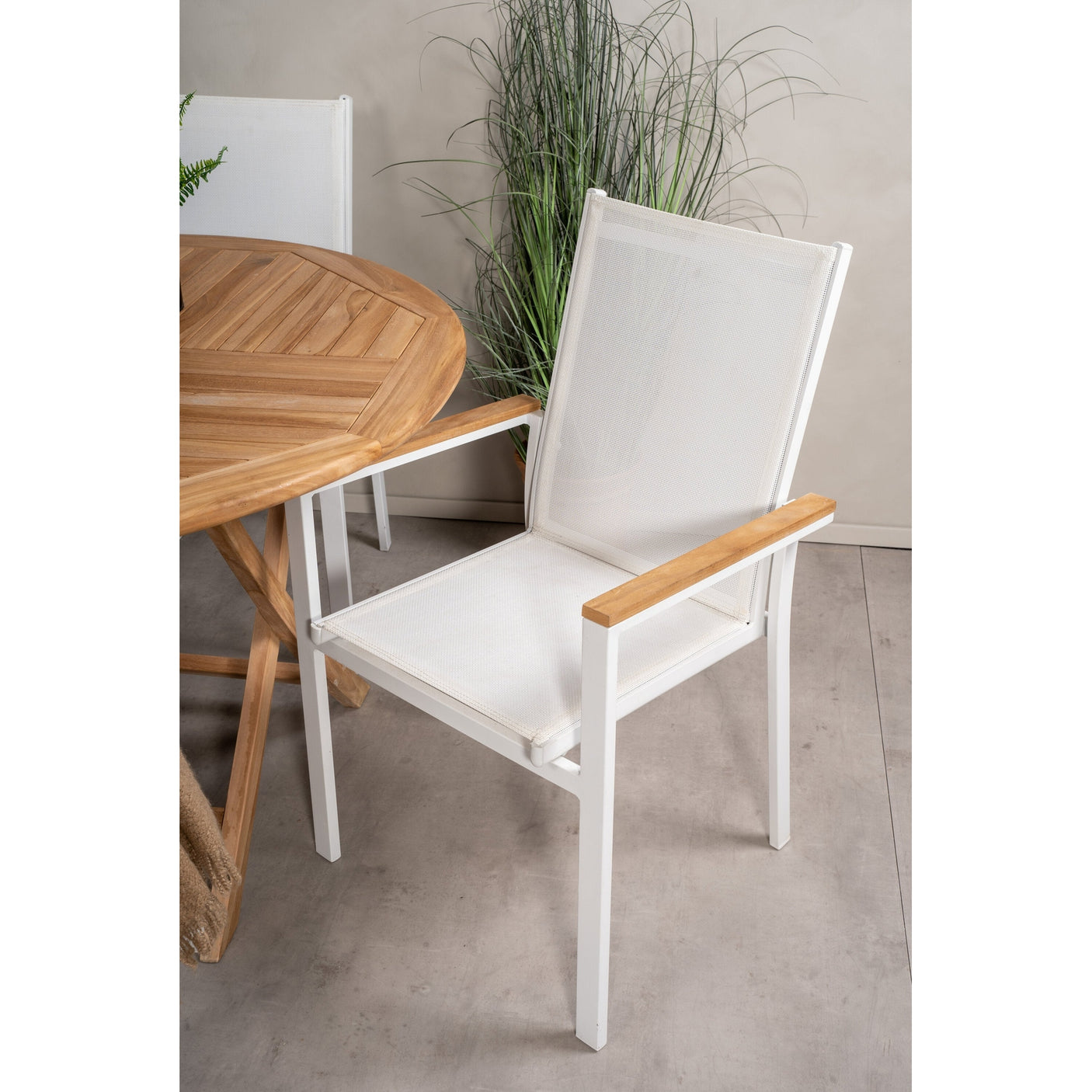 Kenya Rundt Spisebord ø120cm + Texas stoler / Venture Design Spisegruppe