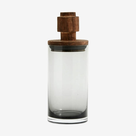 SALVIE-lagringsglas med tak i tre - 900 ml Nordal TABLEWARE