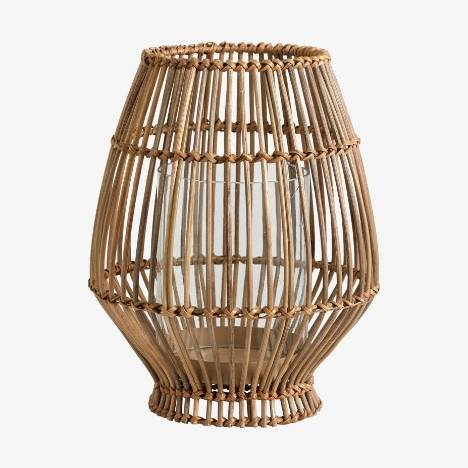 SILBA lamper i sukkerrør - small - h28 cm - natur Nordal LANTERNER