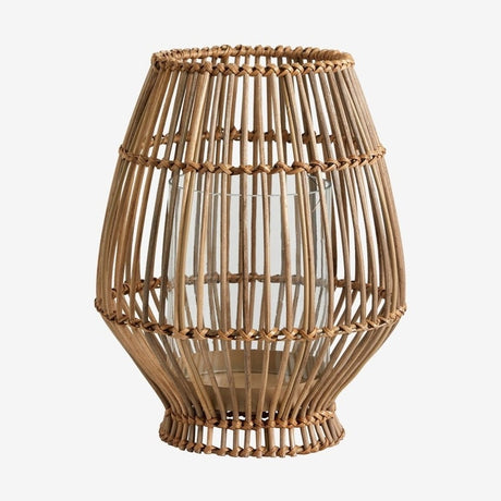 SILBA lamper i sukkerrør - small - h28 cm - natur Nordal LANTERNER