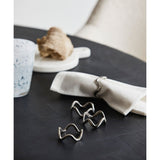 SKYE serviettring - sølvfinish Nordal DECO ITEMS
