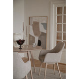 Denley lenestol lyst beige stoff/hvitvasket eikbein Rowico Lenestol