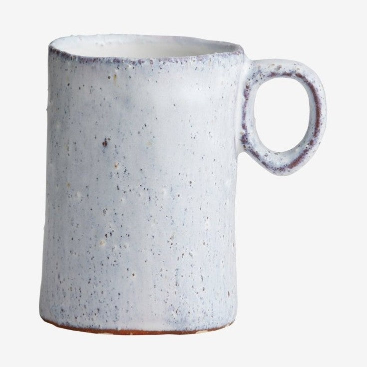 SOISALO krukker i steinkjortel m/hank - stor - h12 cm - isblå Nordal TABLEWARE