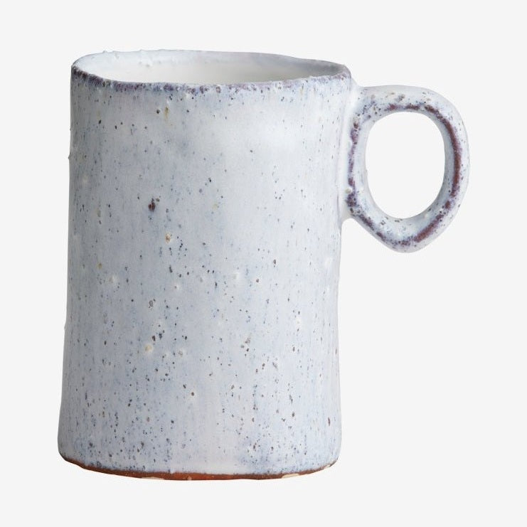 SOISALO krukker i steinkjortel m/hank - small - h10 cm - isblå Nordal TABLEWARE