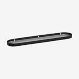 SOTRA hylle i rustfritt stål og glass - L60 cm - sort Nordal BATHROOM A