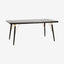 Spisebord i tre - 180x90 - svart/mat gull Nordal TABLES
