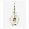 Stor pendel i gyldent jern og klart glass - h71 cm Nordal HANG LAMPS