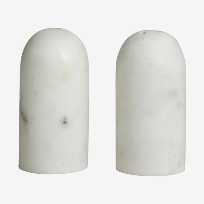 SUMAK salt og pepper sett i marmor - hvit Nordal KITCHEN AC