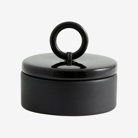 TAZA oppbevaringskrukke - sort Nordal DECO ITEMS