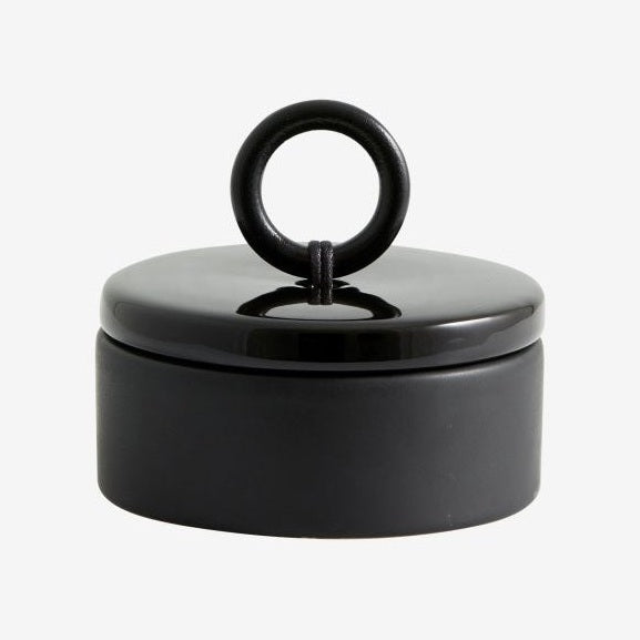 TAZA oppbevaringskrukke - sort Nordal DECO ITEMS