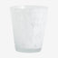 TEPIN drikkeglass med mønster - h10 cm - klart glass/hvit Nordal GLASS/JUGS