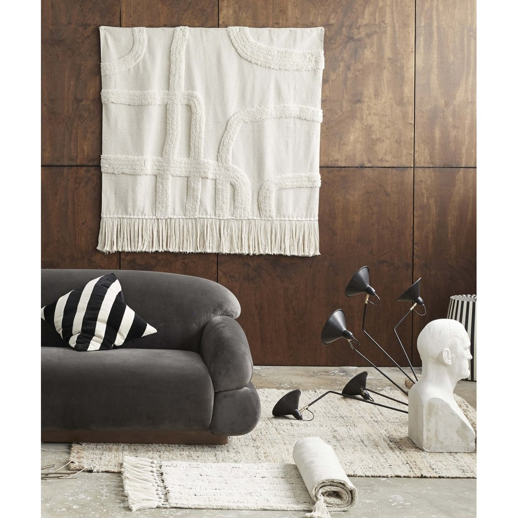 THETA-pussybrett - hvitt/sort Nordal PILLOWS