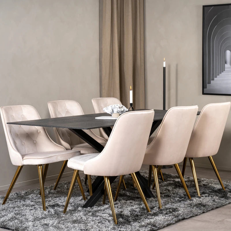 Velvet Deluxe Dining Chair Venture Design Spisestol
