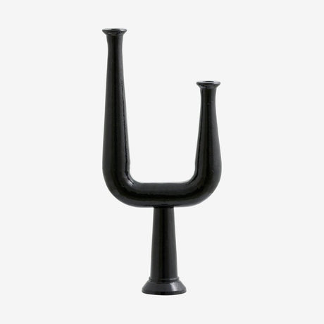 ULOPU 2 armet lysestage - sort Nordal CANDLEHOLD
