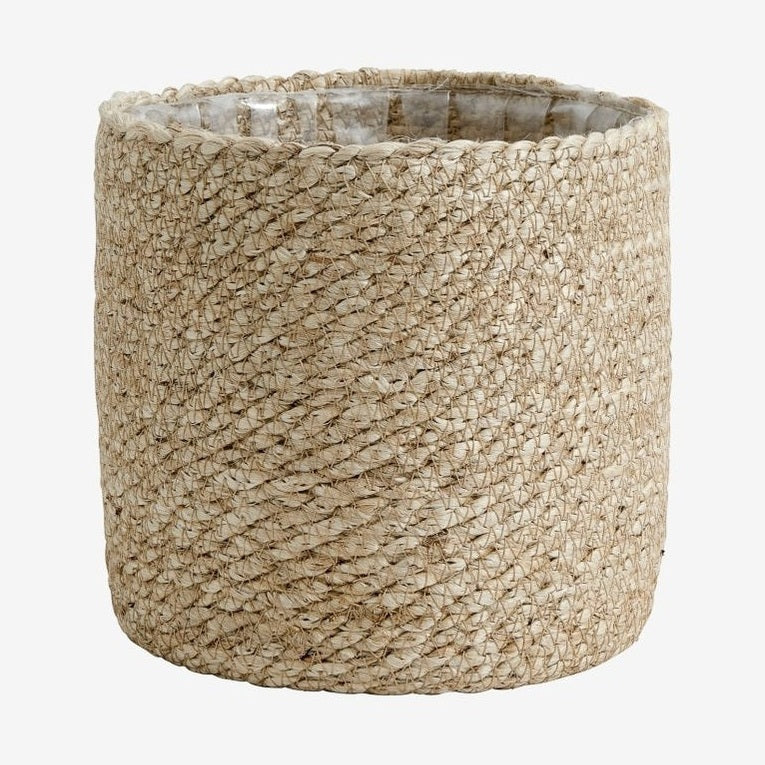 Urtepotter i jute - ø18 cm - natur Nordal INDOOR POT