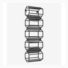 Vinreol til veggen - 5 flasker - 51x16 cm - sort Nordal WINE RACK